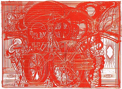 1978 - Schweres Tischlein deck dich - Zustand 3 - Lithographie -103x74,3cm